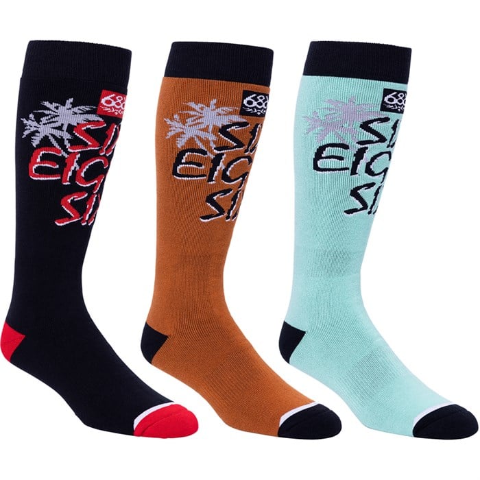 686 - 686 Vibes 3-Pack Socks