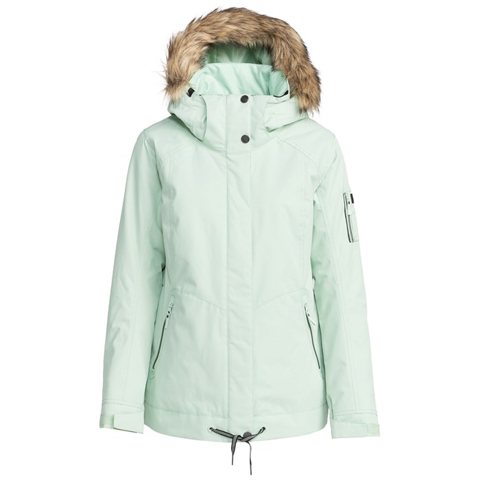 Roxy, Jackets & Coats, Roxy Dryflight K Snowboard Ski Jacket Detachable  Faux Fur Hood