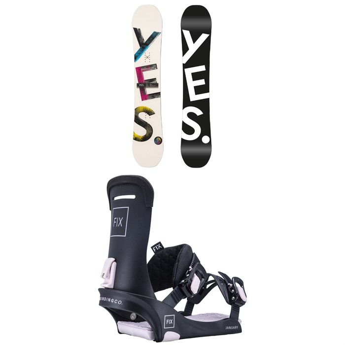 Yes. - Basic Snowboard + Fix January Snowboard Bindings - Women's 2023