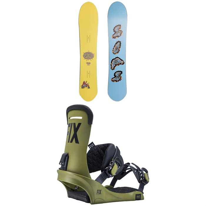 Sims - Nub Snowboard + Fix Truce Snowboard Bindings 2023