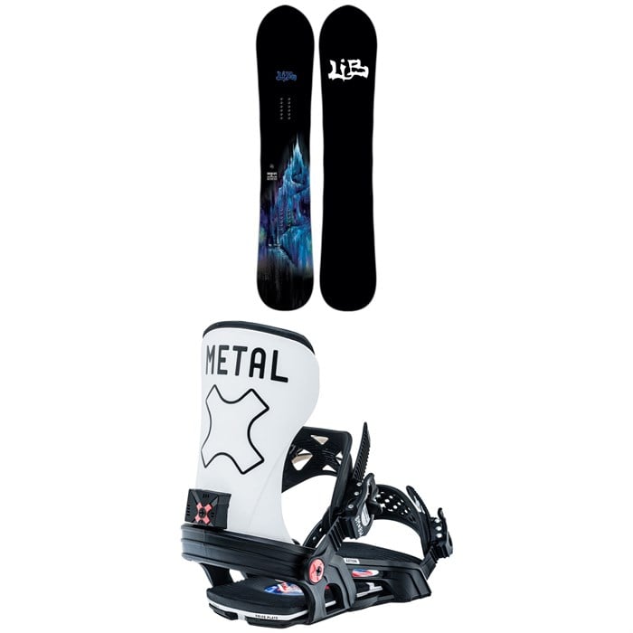 Lib Tech - Skunk Ape II C2X Snowboard + Bent Metal Axtion Snowboard Bindings 2023