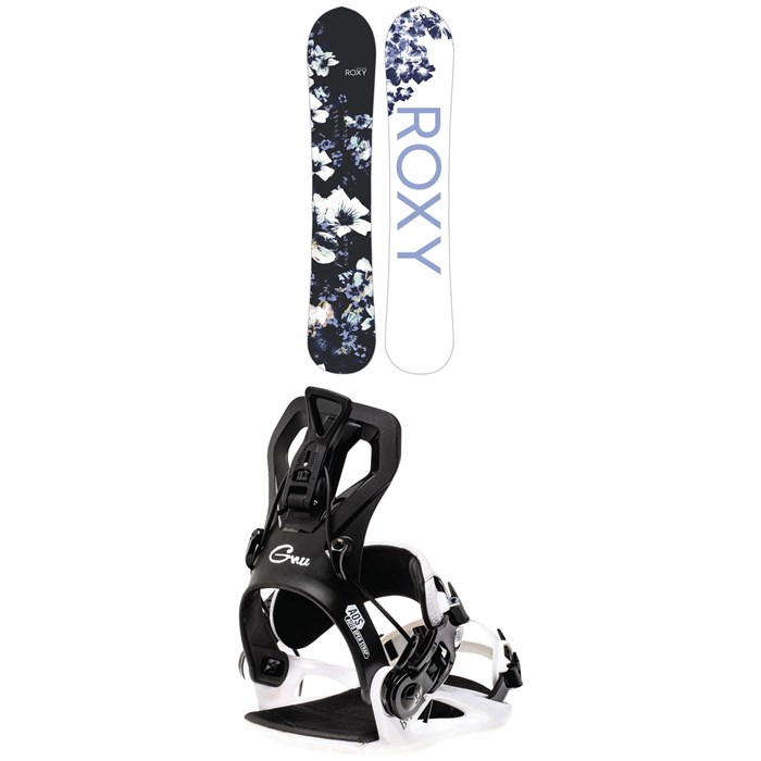 Roxy - Smoothie C2 Snowboard + GNU B-Real Snowboard Bindings - Women's 2023