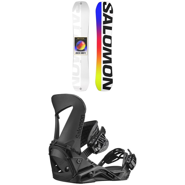 Salomon - Huck Knife Snowboard + Hologram Snowboard Bindings 2023