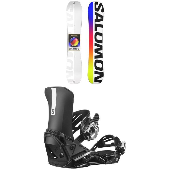 Salomon - Huck Knife Snowboard + District Snowboard Bindings 2023