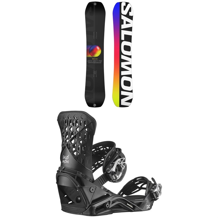 Salomon - Huck Knife Pro Snowboard + Highlander Snowboard Bindings 2023