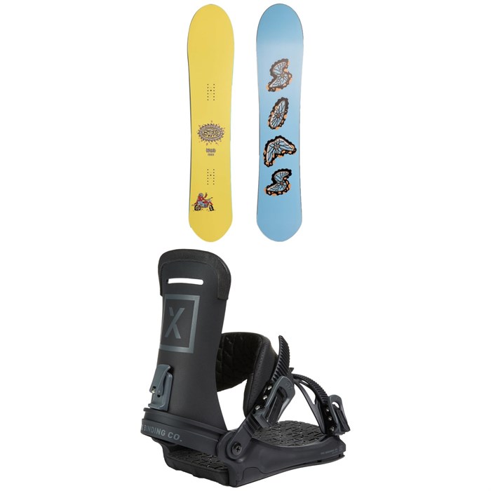 Sims - Nub Snowboard + Fix Yale Ltd Snowboard Bindings 2023