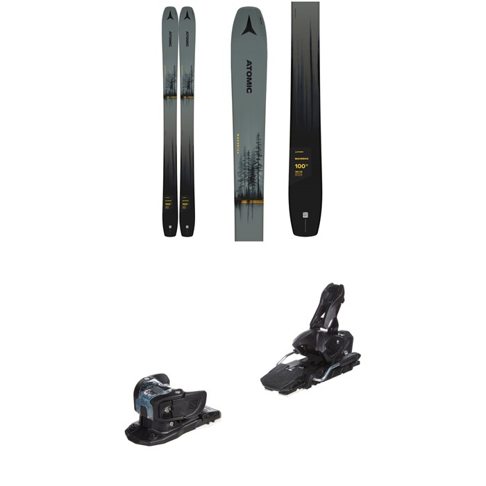 Atomic - Maverick 100 Ti Skis + Salomon Warden MNC 13 Ski Bindings 2023