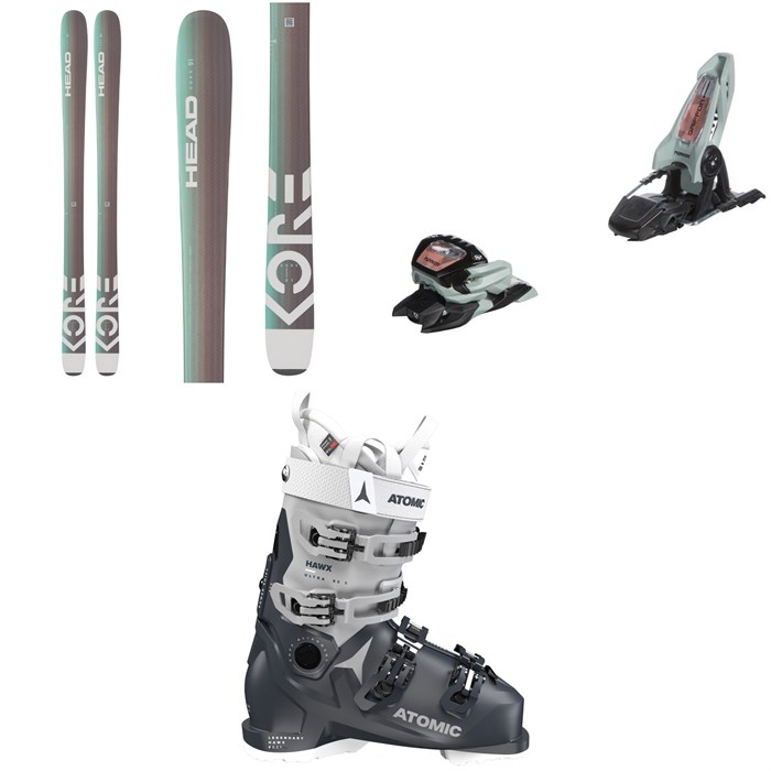 Head - Kore 91 Skis - Women's + Marker Griffon 13 ID Ski Bindings + Atomic Hawx Ultra 95 S W GW Ski Boots - Women's 2023