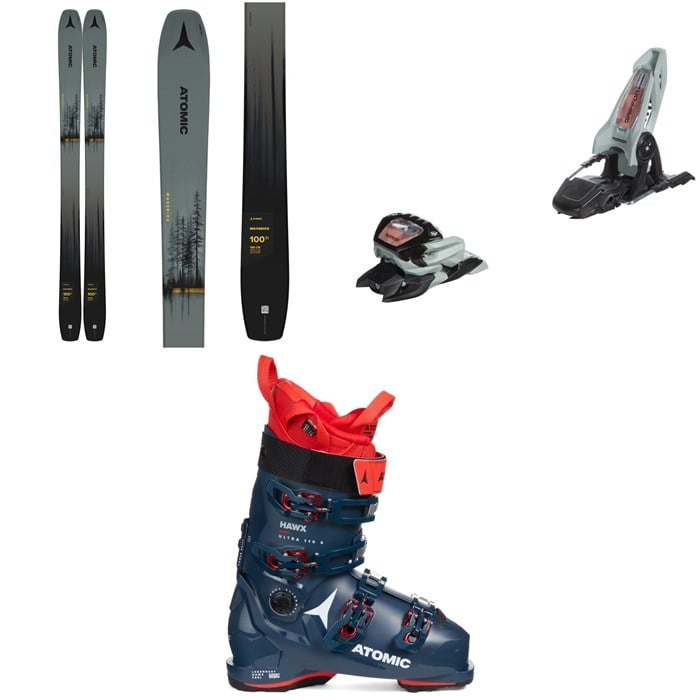 Atomic - Maverick 100 Ti Skis + Marker Griffon 13 ID Ski Bindings + Atomic Hawx Ultra 110 S GW Ski Boots