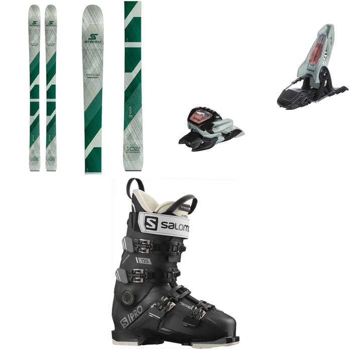 Stöckli - Stormrider 102 Skis + Marker Griffon 13 ID Ski Bindings + Salomon S/Pro 120 GW Ski Boots 2023