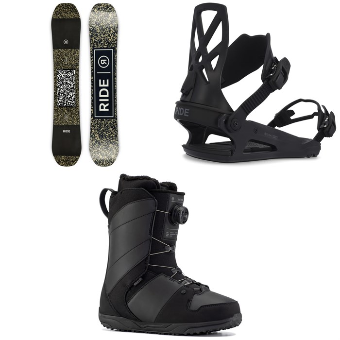 Ride - Manic Snowboard + Ride C-4 Snowboard Bindings + Anthem Snowboard Boots 2023