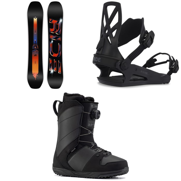 Ride - Shadowban Snowboard + C-4 Snowboard Bindings + Anthem Snowboard Boots 2023