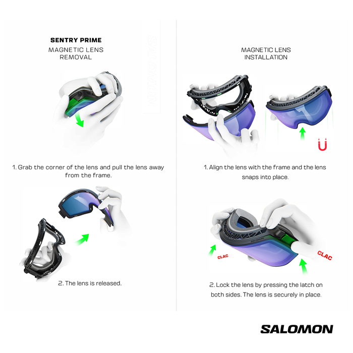SALOMON サロモン SENTRY PRIME SIGMA +1LENS Salomon Sentry Prime Sigma Goggles Adult 2025 – Aspen Ski