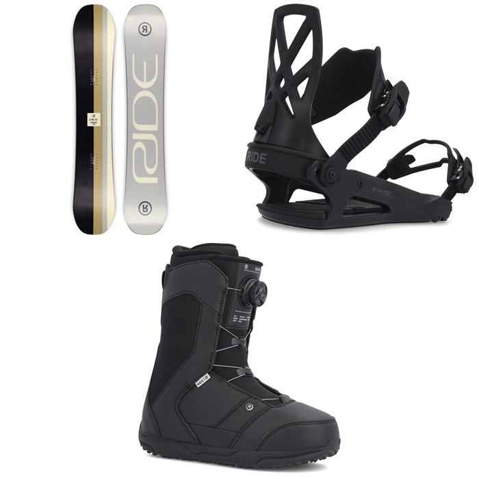 Ride - Agenda Snowboard + C-4 Snowboard Bindings + Rook Snowboard Boots 2023