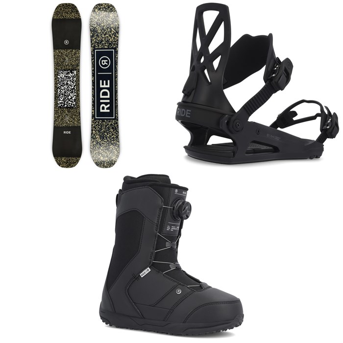 Ride - Manic Snowboard + C-4 Snowboard Bindings + Rook Snowboard Boots 2023