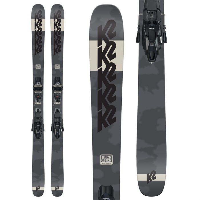 K2 Reckoner 92 Skis + Squire 10 Bindings 2024 evo