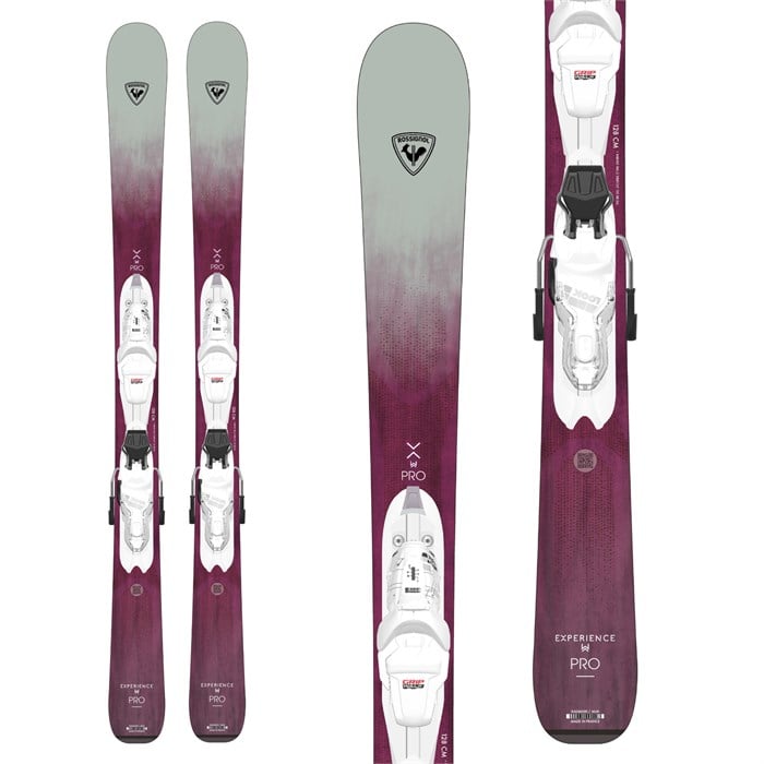 2024 Rossignol Experience Pro Jr Blue Skis w Rossignol Comp J Boots and  Poles, Complete Alpine Ski Packages