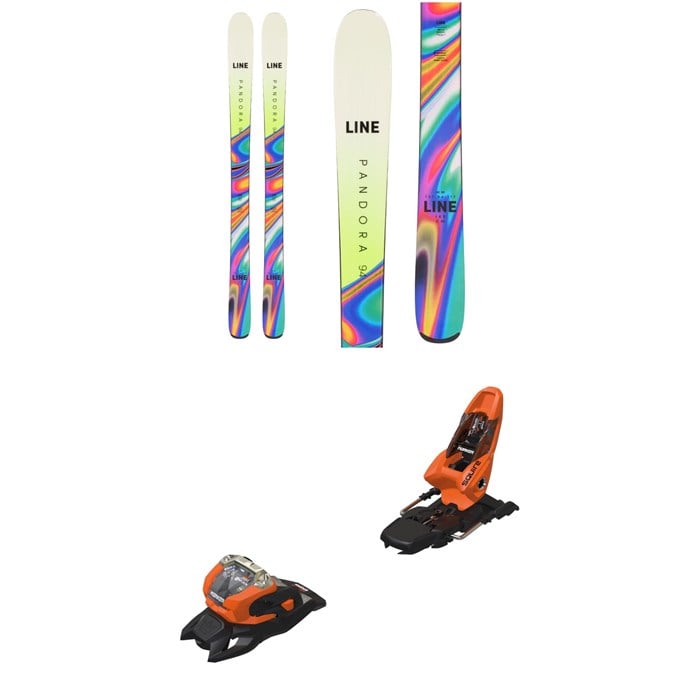 Line Skis - Pandora 94 Skis - Women's + Marker Squire 11 Ski Bindings 2023
