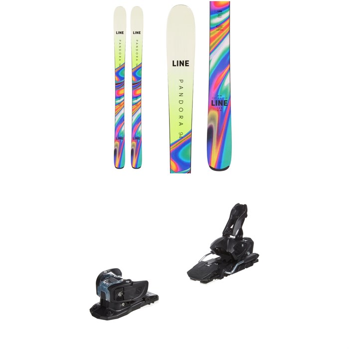 Line Skis - Pandora 94 Skis - Women's + Salomon Warden MNC 13 Ski Bindings 2023