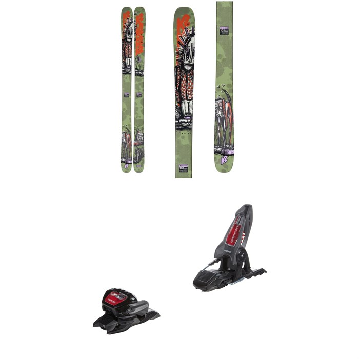 K2 - Reckoner 102 Skis + Marker Griffon 13 ID Ski Bindings 2023
