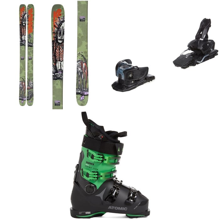 K2 - Reckoner 102 Skis + Salomon Warden MNC 13 Ski Bindings + Atomic Hawx Prime 110 S GW Ski Boots 2023