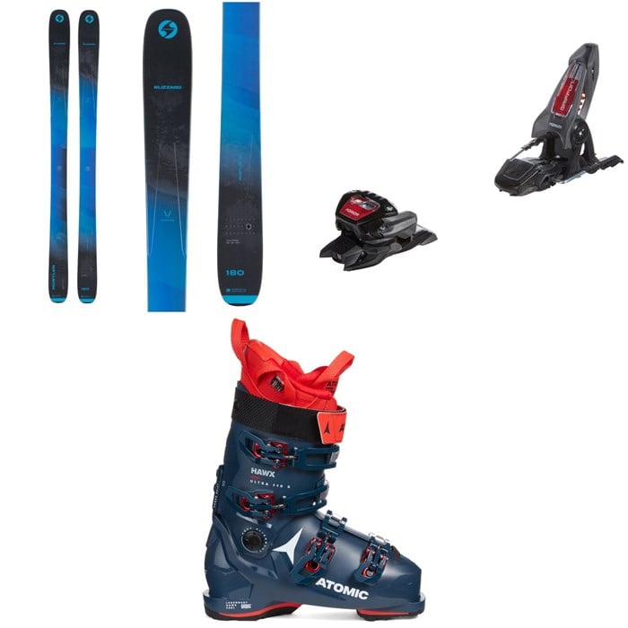 Blizzard - Rustler 10 Skis + Marker Griffon 13 ID Ski Bindings + Atomic Hawx Ultra 110 S GW Ski Boots