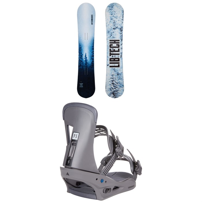 Lib Tech - Cold Brew C2 Snowboard + Burton Freestyle Snowboard Bindings 2023