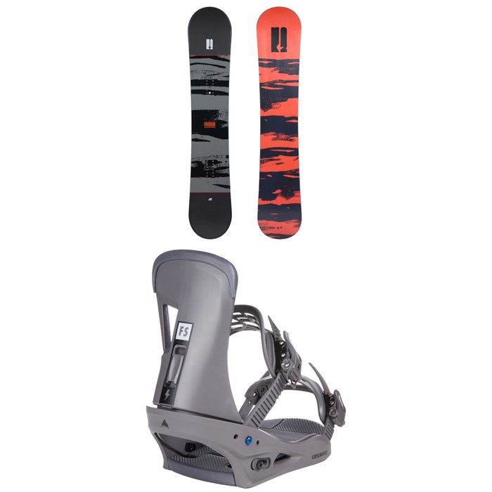 K2 - Standard Snowboard + Burton Freestyle Snowboard Bindings 2023