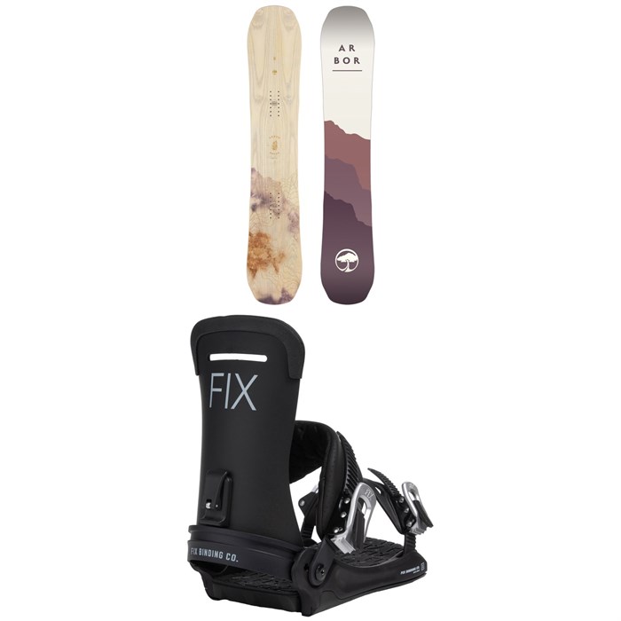 Arbor - Swoon Rocker Snowboard + Fix Opus Ltd Snowboard Bindings - Women's 2023