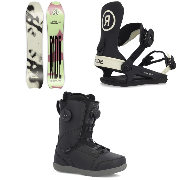 Ride - Psychocandy Snowboard + CL-6 Snowboard Bindings - Women's 2023 + Hera Snowboard Boots - Women's 2023