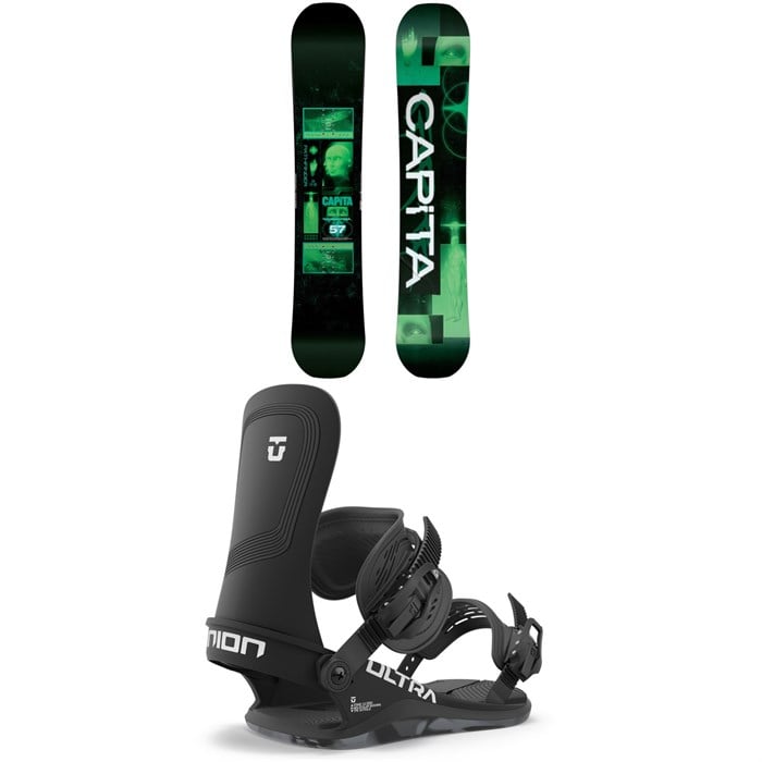 CAPiTA - Pathfinder Reverse Camber Snowboard + Union Ultra Snowboard Bindings 2024