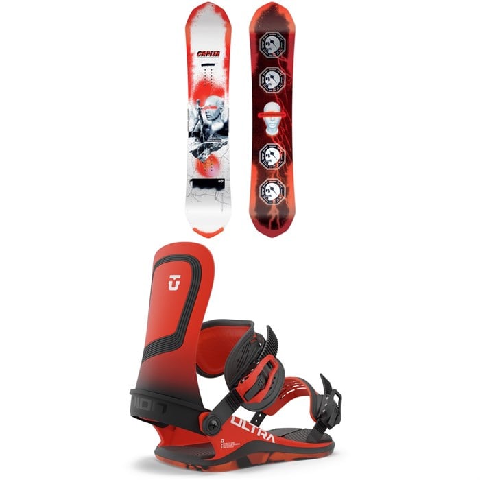 CAPiTA - Ultrafear Reverse Camber Snowboard + Union Ultra Snowboard Bindings 2024