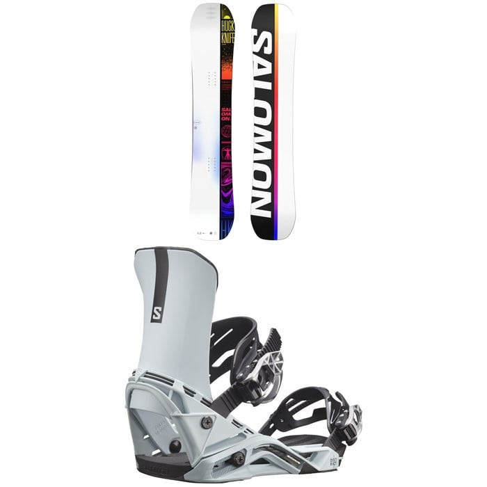 Salomon - Huck Knife Snowboard + District Snowboard Bindings 2024