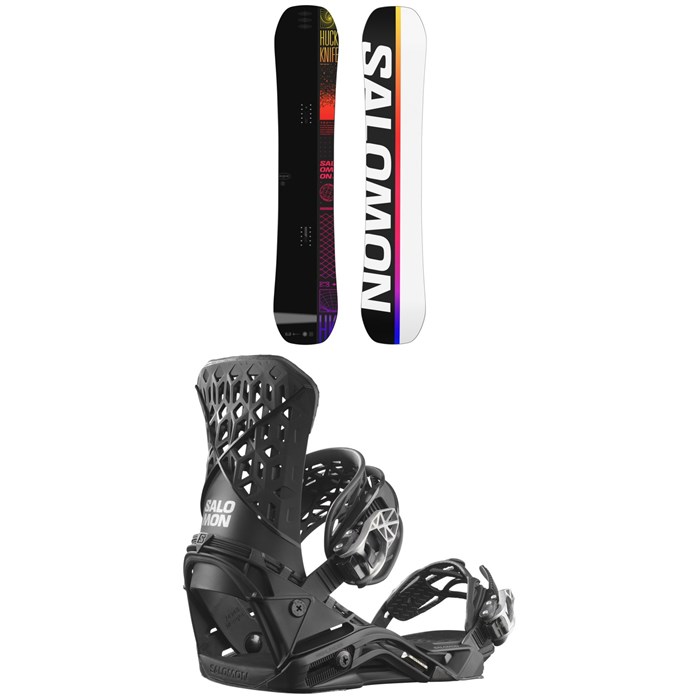 Salomon - Huck Knife Pro Snowboard + Highlander Snowboard Bindings 2024