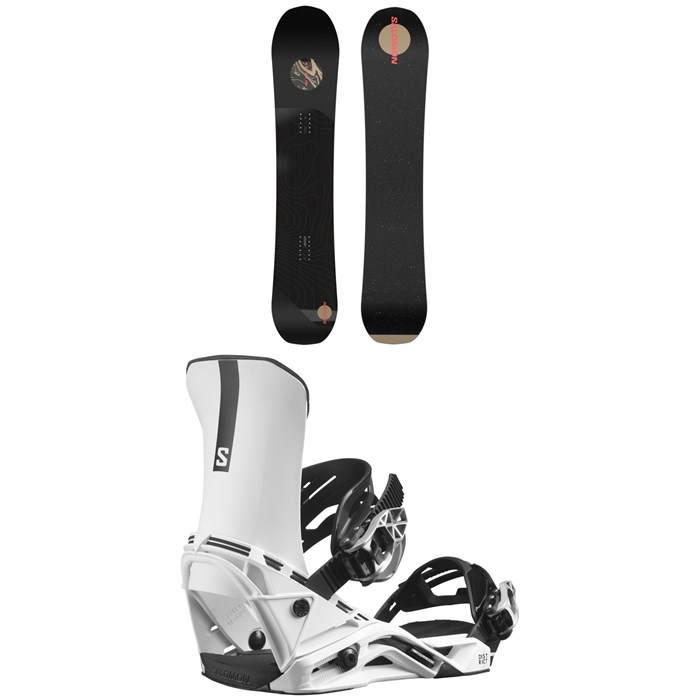Salomon - Super 8 Pro Snowboard + District Snowboard Bindings 2024