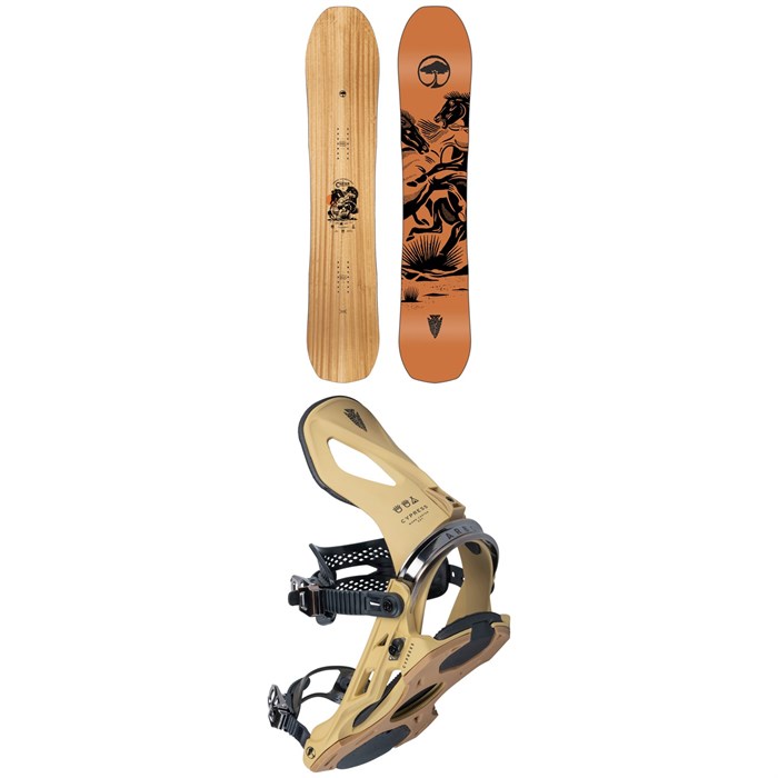 Arbor - Carter Camber Snowboard + Cypress Snowboard Bindings 2024