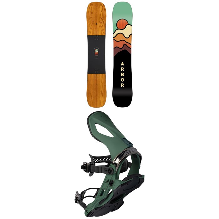 Arbor - Westmark Camber Frank April Snowboard + Cypress Snowboard Bindings 2024