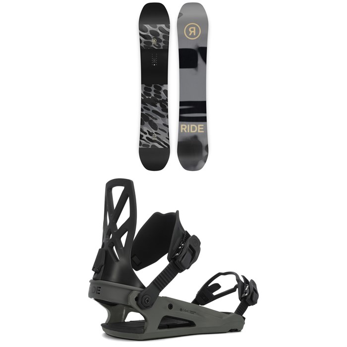 Ride - Manic Snowboard + C-4 Snowboard Bindings 2024