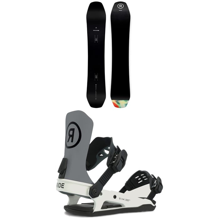 Ride - Deep Fake Snowboard + C-8 Snowboard Bindings 2024