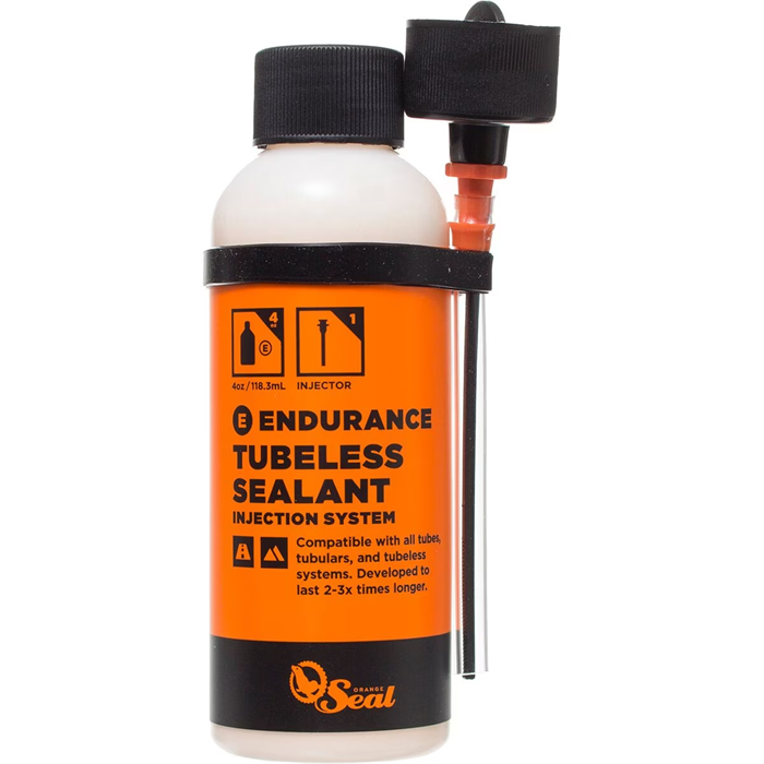 Orange Seal - 8oz Tubeless Tire Sealant with Twist Lock Applicator