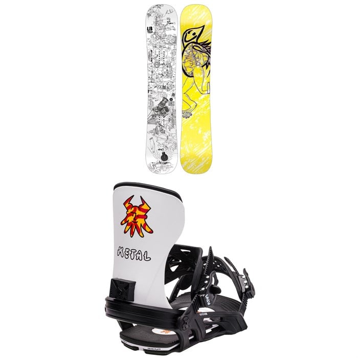 Lib Tech - Box Scratcher BTX Snowboard + Bent Metal Axtion Snowboard Bindings 2024