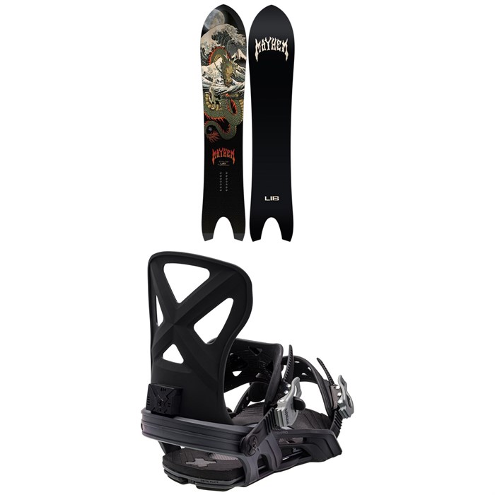 Lib Tech - Lib Tech Lost Retro Ripper C3 Snowboard + Bent Metal Cor-Pro Snowboard Bindings 2024