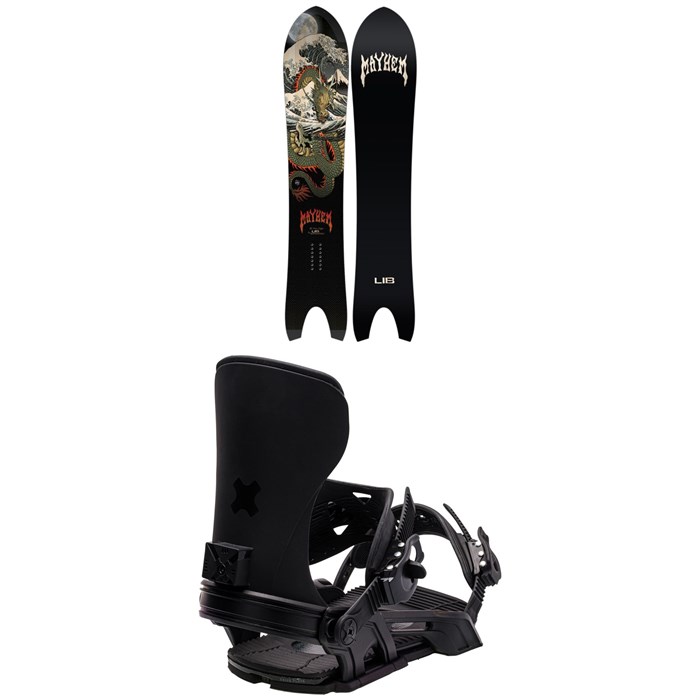 Lib Tech - Lost Retro Ripper C3 Snowboard + Bent Metal Transfer Snowboard Bindings 2024