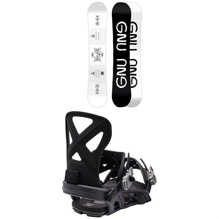 GNU - Riders Choice Asym C3 Snowboard + Bent Metal Cor-Pro Snowboard Bindings 2024