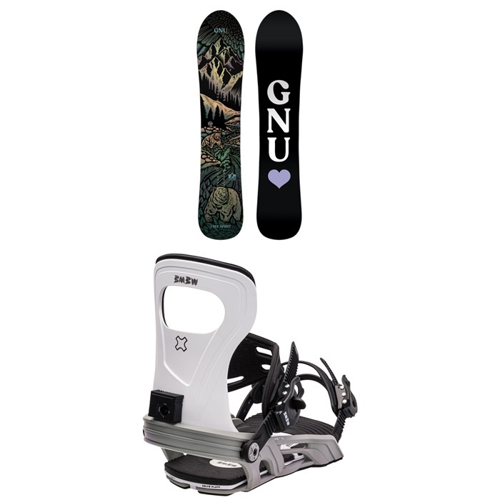 GNU - Free Spirit C3 Snowboard + Bent Metal Metta Snowboard Bindings - Women's 2024