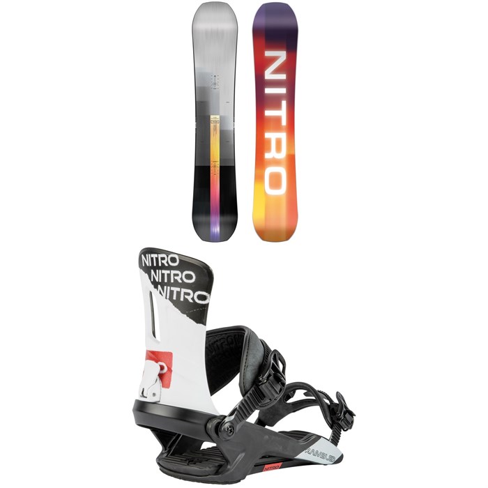 Nitro - Team Snowboard + Rambler Snowboard Bindings 2024