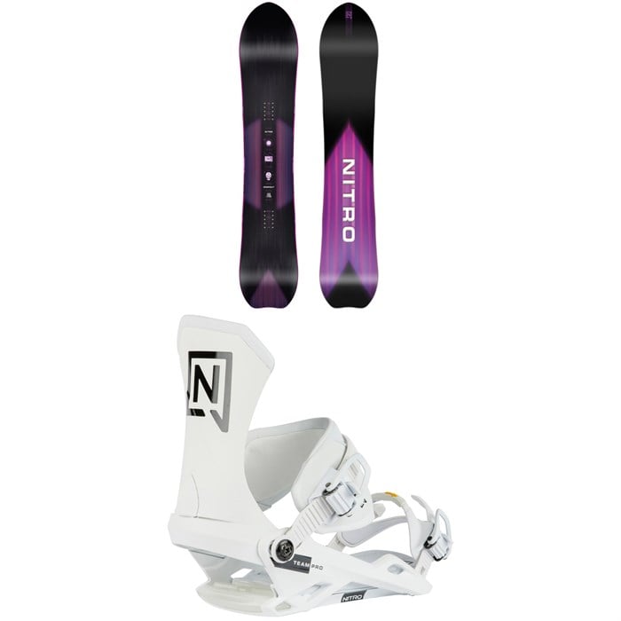 Nitro - Dropout Snowboard + Team Pro Snowboard Bindings 2024