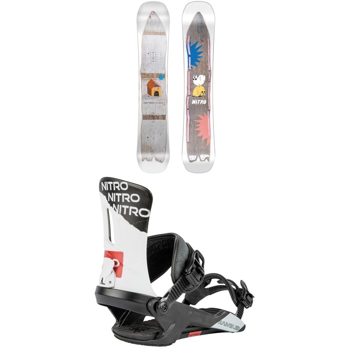 Nitro - Cheap Thrills Snowboard + Rambler Snowboard Bindings 2024