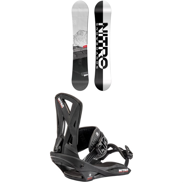 Nitro - Prime Raw Snowboard + Staxx Snowboard Bindings 2024