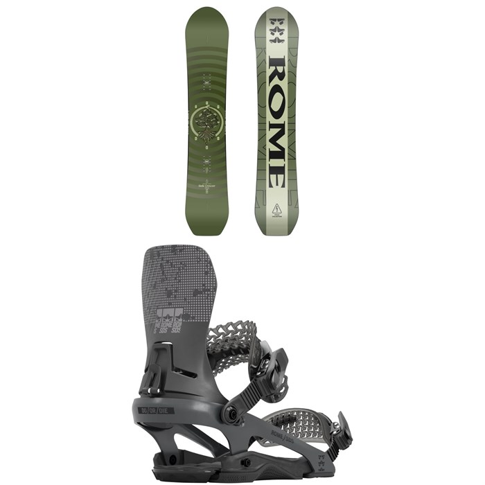Rome - Rome Stale Crewzer Snowboard + D.O.D. Snowboard Bindings 2024